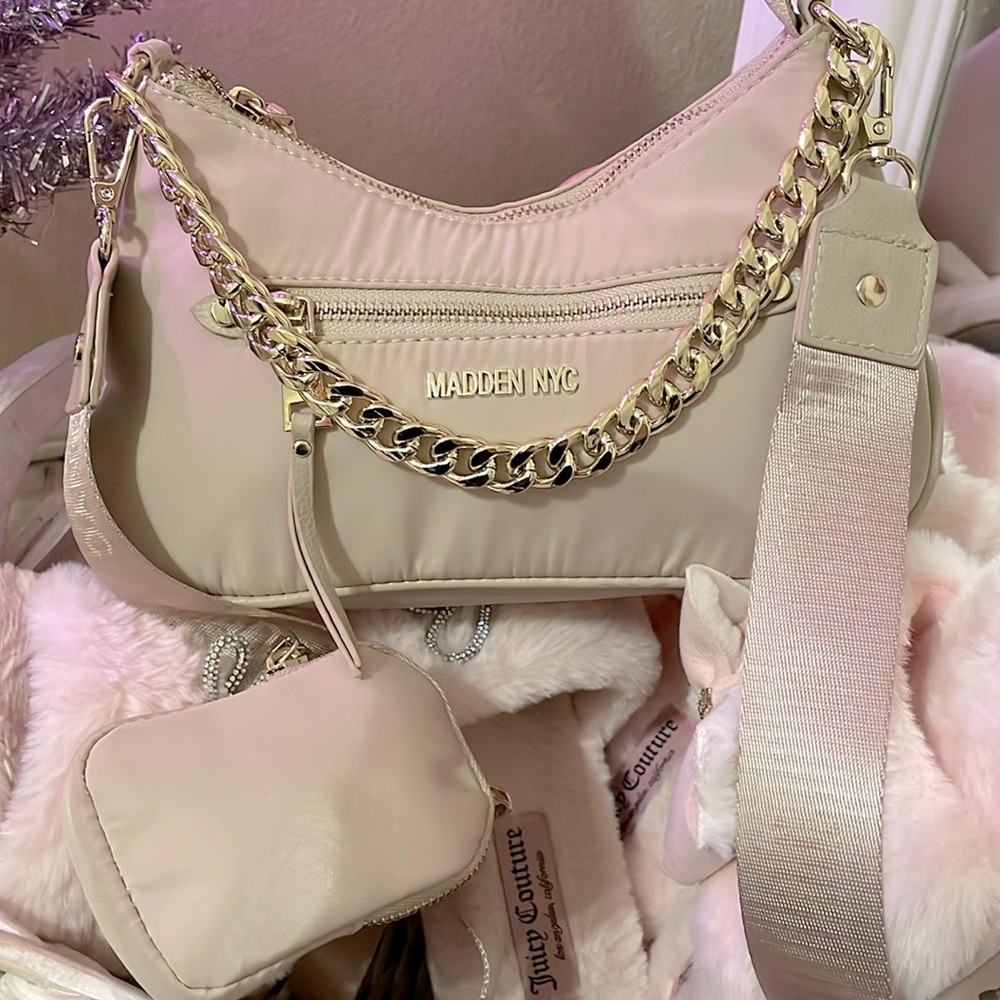 Tan/cream Madden NYC Crossbody
